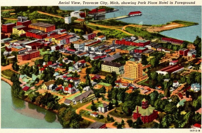 Park Place Hotel (Park Place Motor Inn) - Historical Photo And Postcard (newer photo)